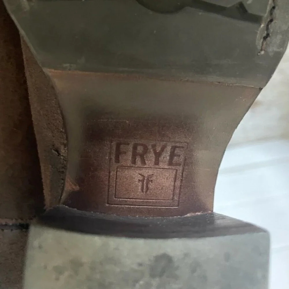 FRYE AUTUMN SHIELD TALL WOMEN’S SUEDE SLIP ON CASUAL DRESS BOOT-SIZE 5.5 B - Picture 3 of 16